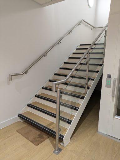 Steel glass staircase Birmingham