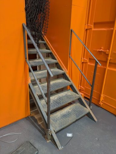 Steel warehouse staircase Birmingham